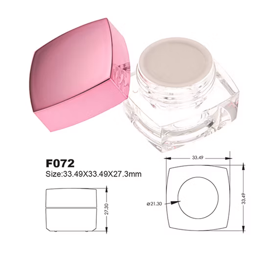 사용자 정의 아크릴 병 럭셔리 사각형 실린더 화장품 세트 포장 용기 크기 30ml, 50ml, 100ml, 15g, 30g, 50g