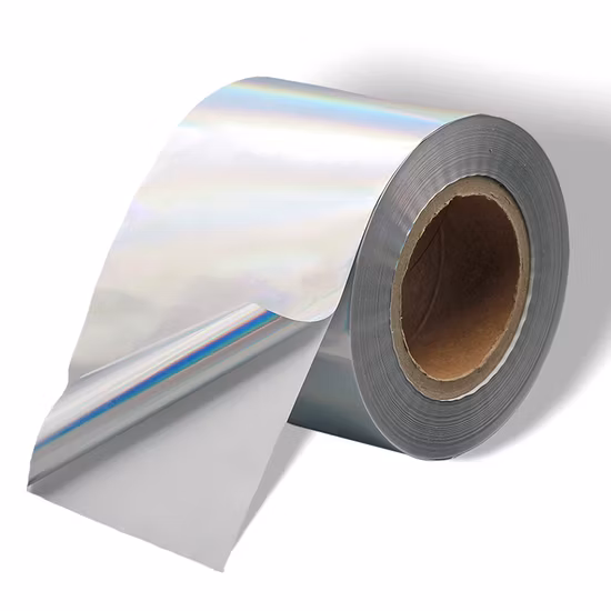 62g 격자 베이스 50u 밝은 은색 BOPP 라벨 스티커 원료