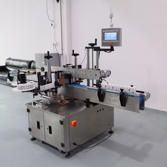 Gosunm 양면 스티커 라벨링 기계 양면 정사각형 병 라벨 어플리케이터 버킷 박스 카톤 양면 라벨링 기계