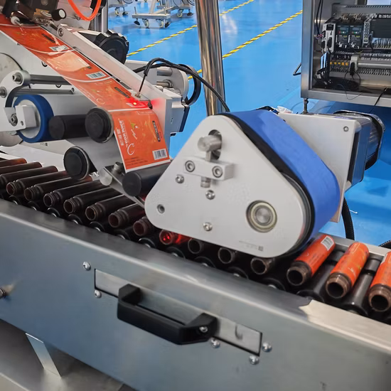 작은 병 둥근 병 구강 액체 수평 앰플 라벨링 기계에 대한 스티커 라벨링 기계